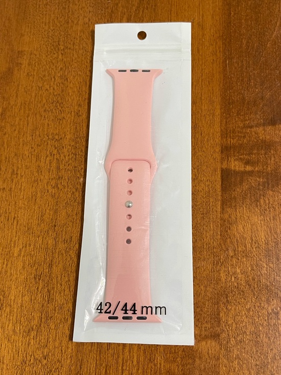 Other - Soft Pink Silicone Replacement Watch Band Strap 42/44 mm for Apple Watch NEW